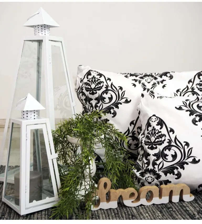 Obliečky Atény čierne EMI, Štandardný set jednolôžko obsahuje 1x 140x200 + 1x 70x90