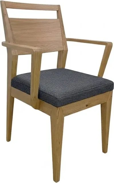 Moderná jedálenská stolička EV s pod-rúčkami a textilným sedákom, 57x55x90 cm Urban 06