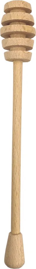 AMADEA Drevená naberačka na med, masívne drevo, 17 cm