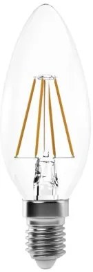 EMOS LED filamentová žiarovka, tvar Candle, 4W, E14, teplá biela