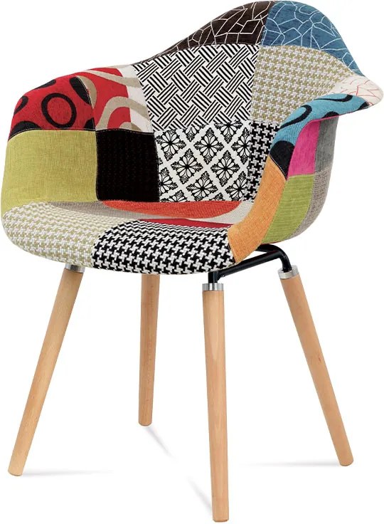 jedálenská stolička patchwork / buk