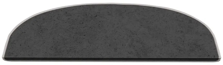 Tmavosivé nášľapy na schody v súprave 16 ks 20x65 cm Plain Color – Vitaus