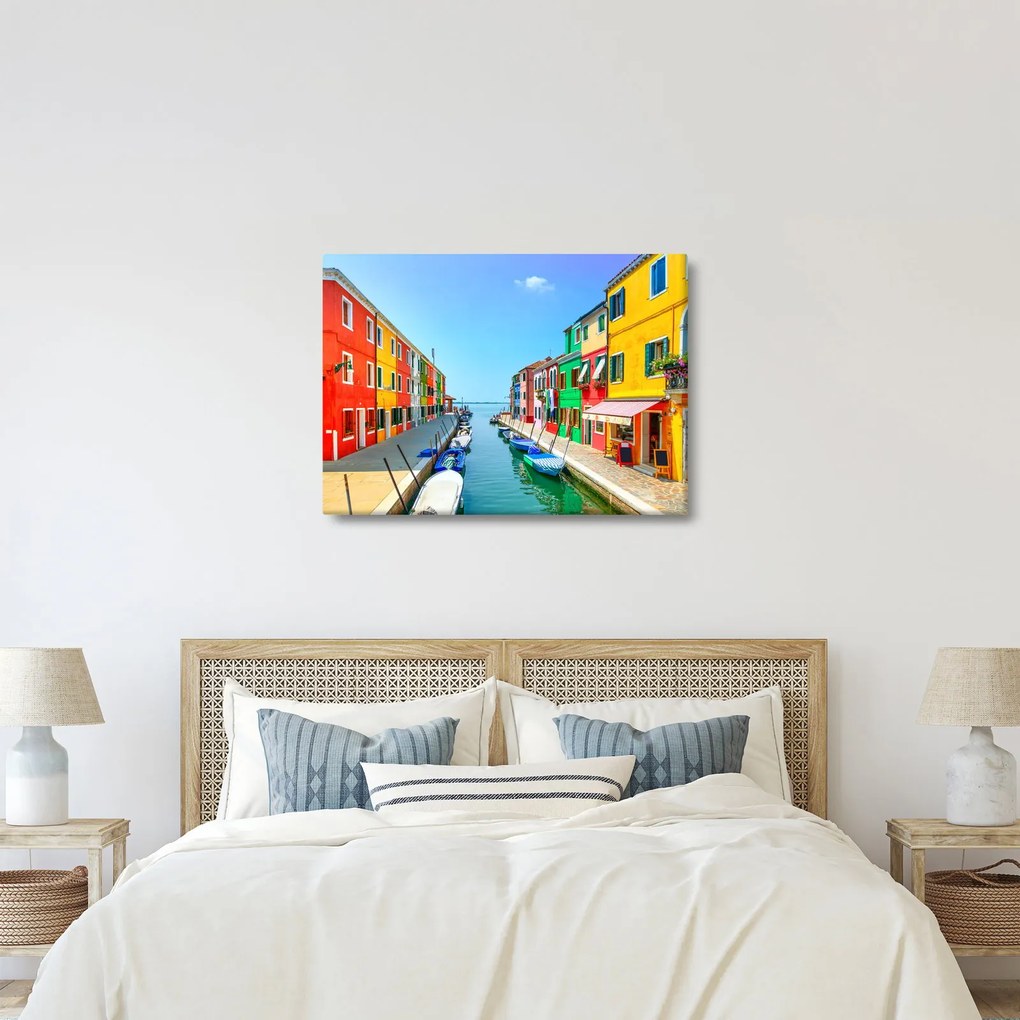 Obraz - Ostrov Burano, Benátky, Taliansko (70x50 cm)