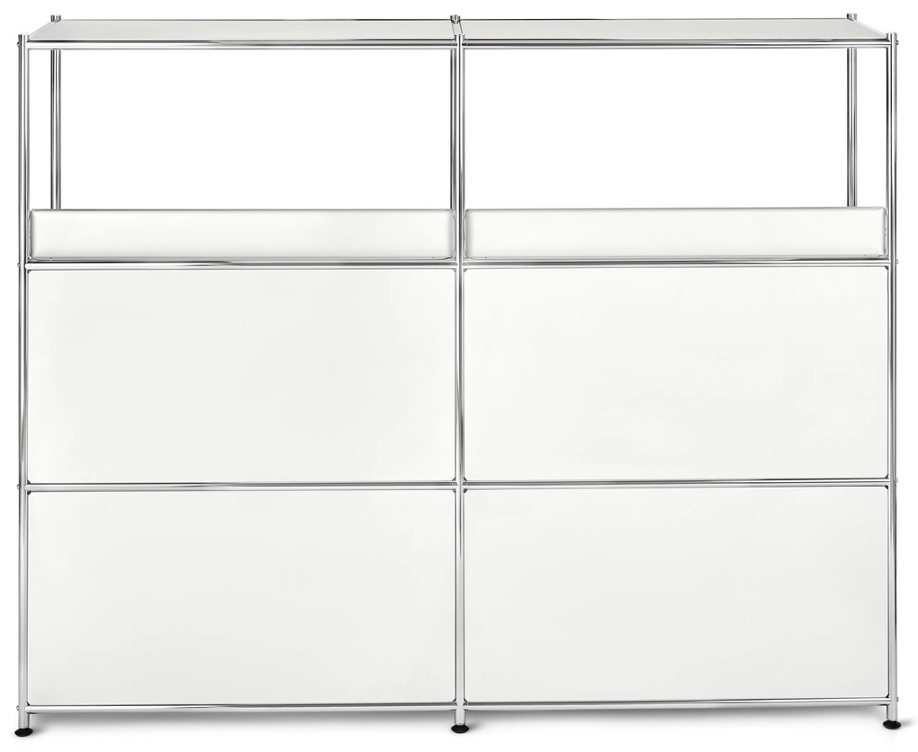 Kovová komoda »CN3« s 2 výklopnými dvierkami a 1 zásuvkou