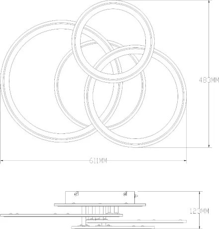 Zuma Line MS238130-WH - LED Stm. svietidlo LUNAR LED/55W/230V 3000-6000K biela +DO