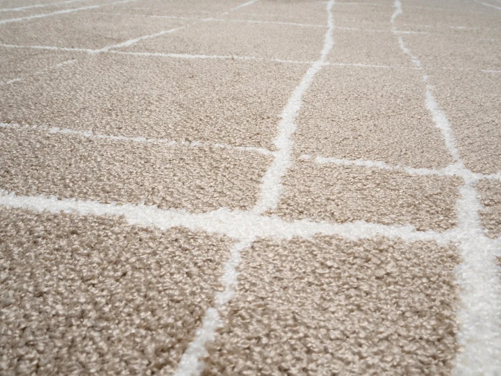 Kusový koberec Ambiance 681253-02 Beige, 120x170, béžová, kancelária, Spoltex