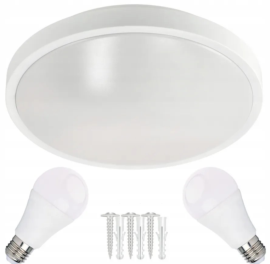ECOLIGHT LED stropné svietidlo 2x E27 + 2x žiarovka Philips E27 10W 1055lm