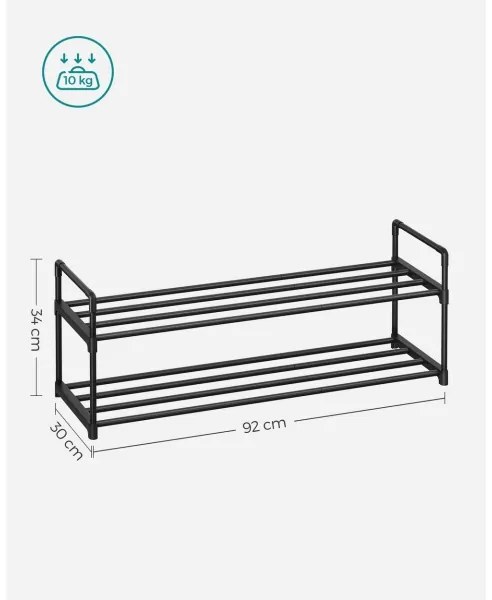 Botník ALVORO čierna