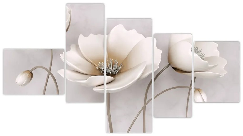Obraz bieleho kvetu