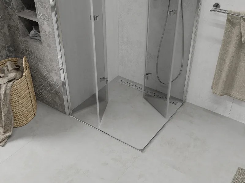 Mexen Lima Duo sprchovací kút 70 x 70 cm, 6mm sklo, číre sklo / chrómový profil, 856-070-070-02-00