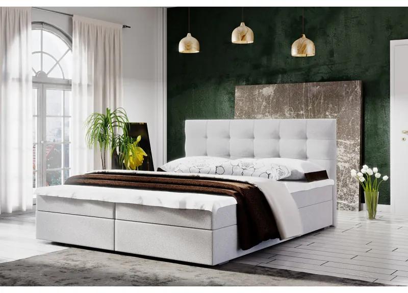 Moderná posteľ s úložným priestorom 140x200 STIG II - béžová