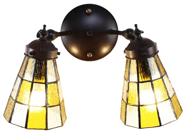 Nástenné svietidlo vitráž 30*23 SKAT