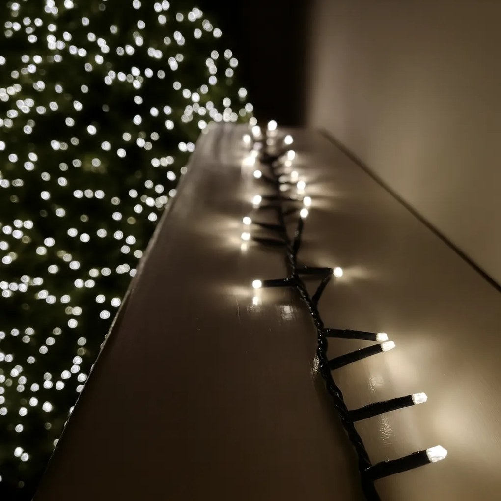 Vianočné svetielka vnútorné studená biela 200 LED