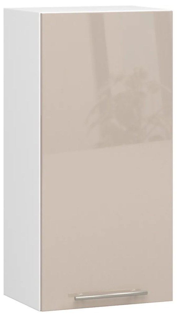 Závěsná kuchyňská skříňka Olivie W 40 cm bílá/cappuccino
