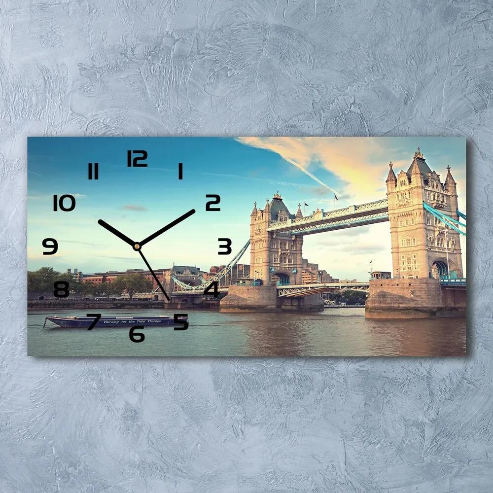 Sklenené hodiny na stenu Tower Bridge Londýn pl_zsp_60x30_f_102882604