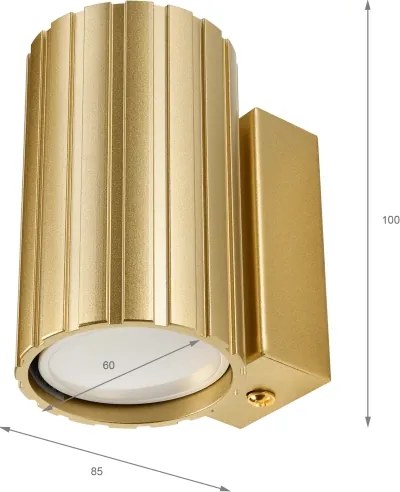 Brilagi - Nástenné svietidlo CRISPINA 1xGU10/10W/230V 10 cm zlaté