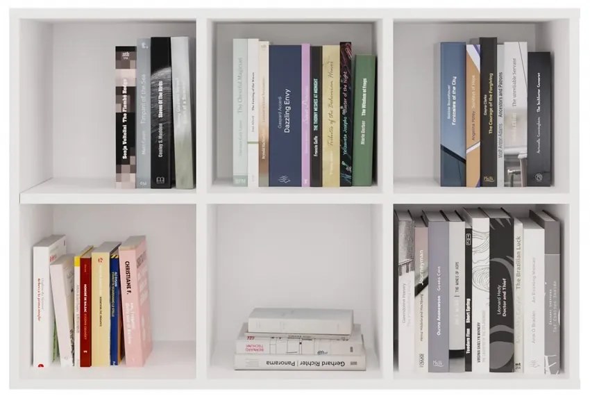 Regál MALAX MINI 2x3 biely