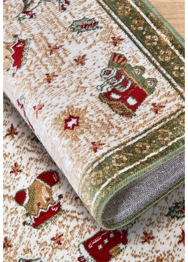 Zelený koberec s vianočným motívom s prímesou bavlny 50x80 cm Toy's Delight Green Christmas – Villeroy&amp;Boch