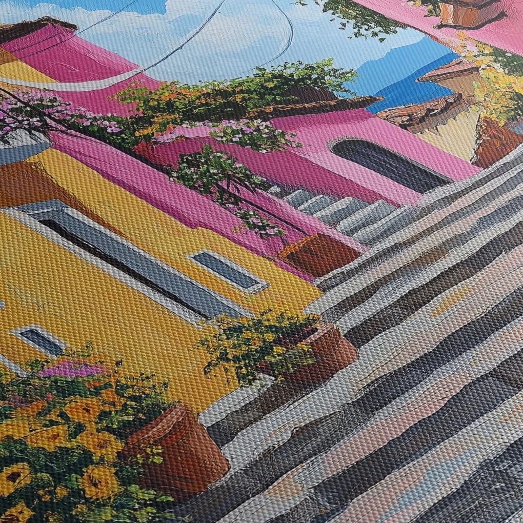 Obraz - Ružová ulička (70x50 cm)