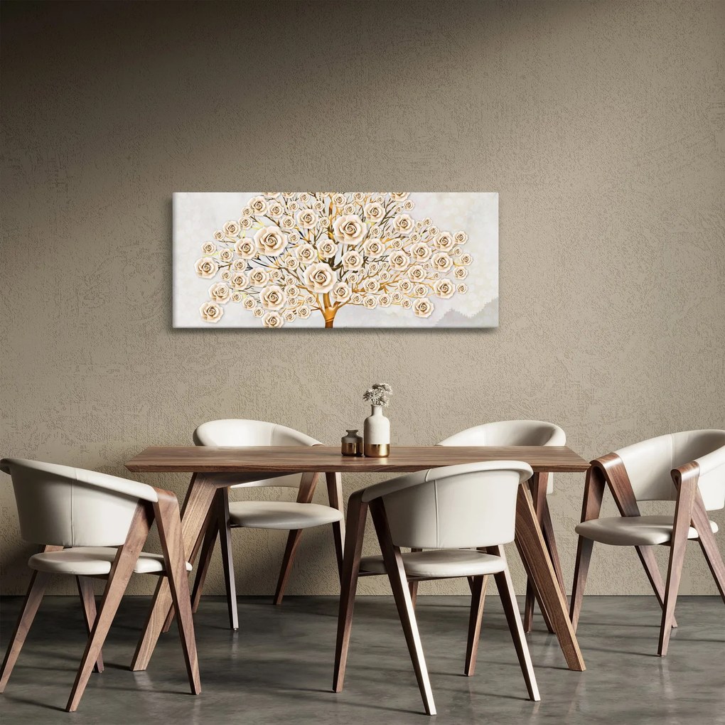 Obraz kvetinového stromu (120x50 cm)