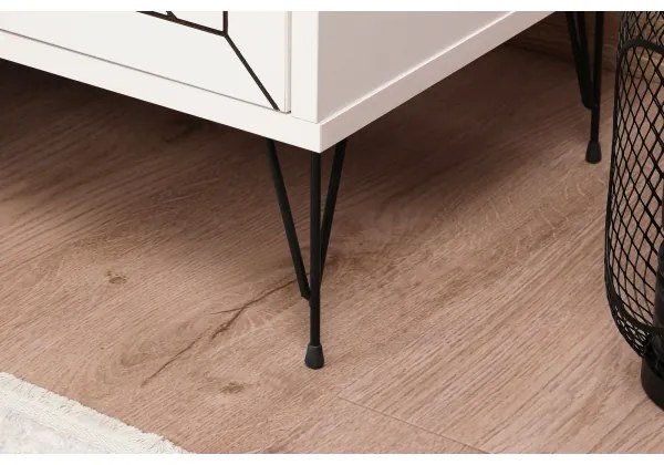 Nočný stolík LUNA 50x55 cm biela