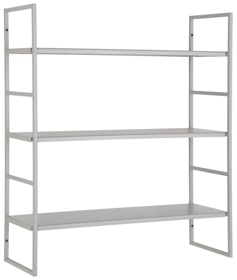 Svetlosivá poschodová kovová polica 48 cm Beja – House Nordic