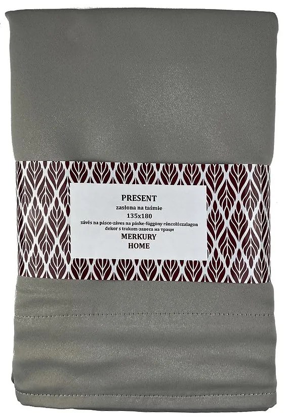 Záves Present na páske 135x180 svetlo šedá Merkury Home