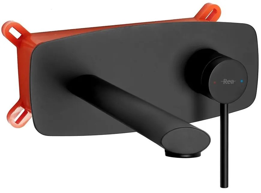 Podomietková umývadlová batéria rea Oval čierna + box