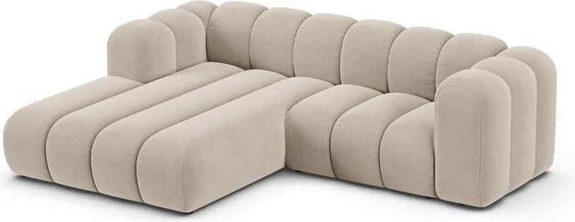 Béžová rohová pohovka (ľavý roh) Lupine – Micadoni Home