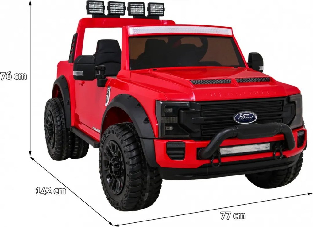 Ramiz Ford Super Duty Červený pickup