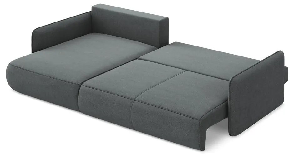 Sivá rozkladacia/s úložným priestorom rohová pohovka (ľavý roh) Nanea – Makamii