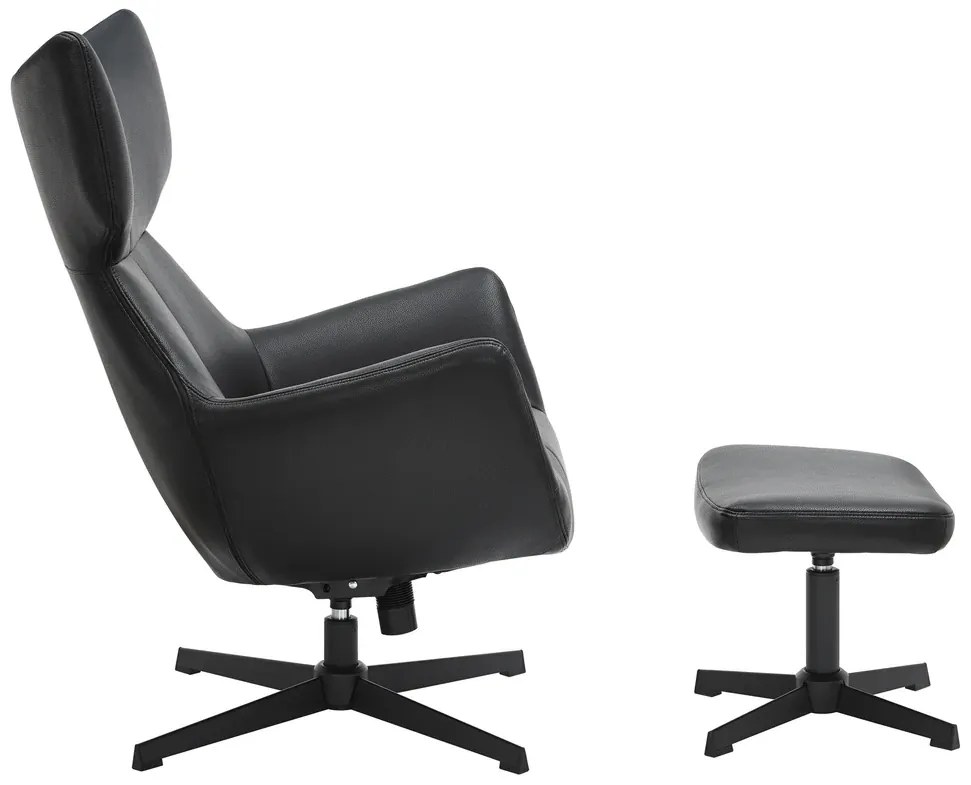 Kreslo VOGUE otočné o 360° čierne