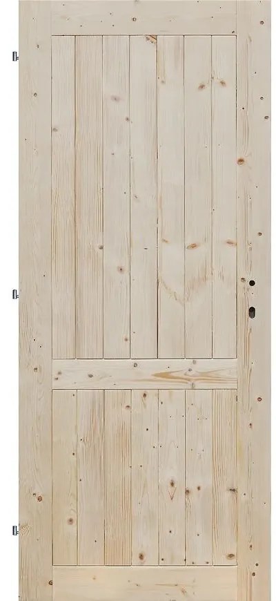Palubkové dvere PN plné 80Ľ smrek