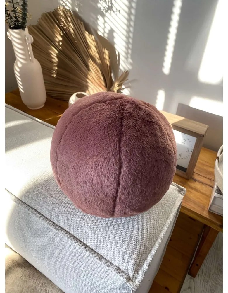 Dekoračný vankúš z mikroplyšu ø 25 cm Top – Mioli Decor