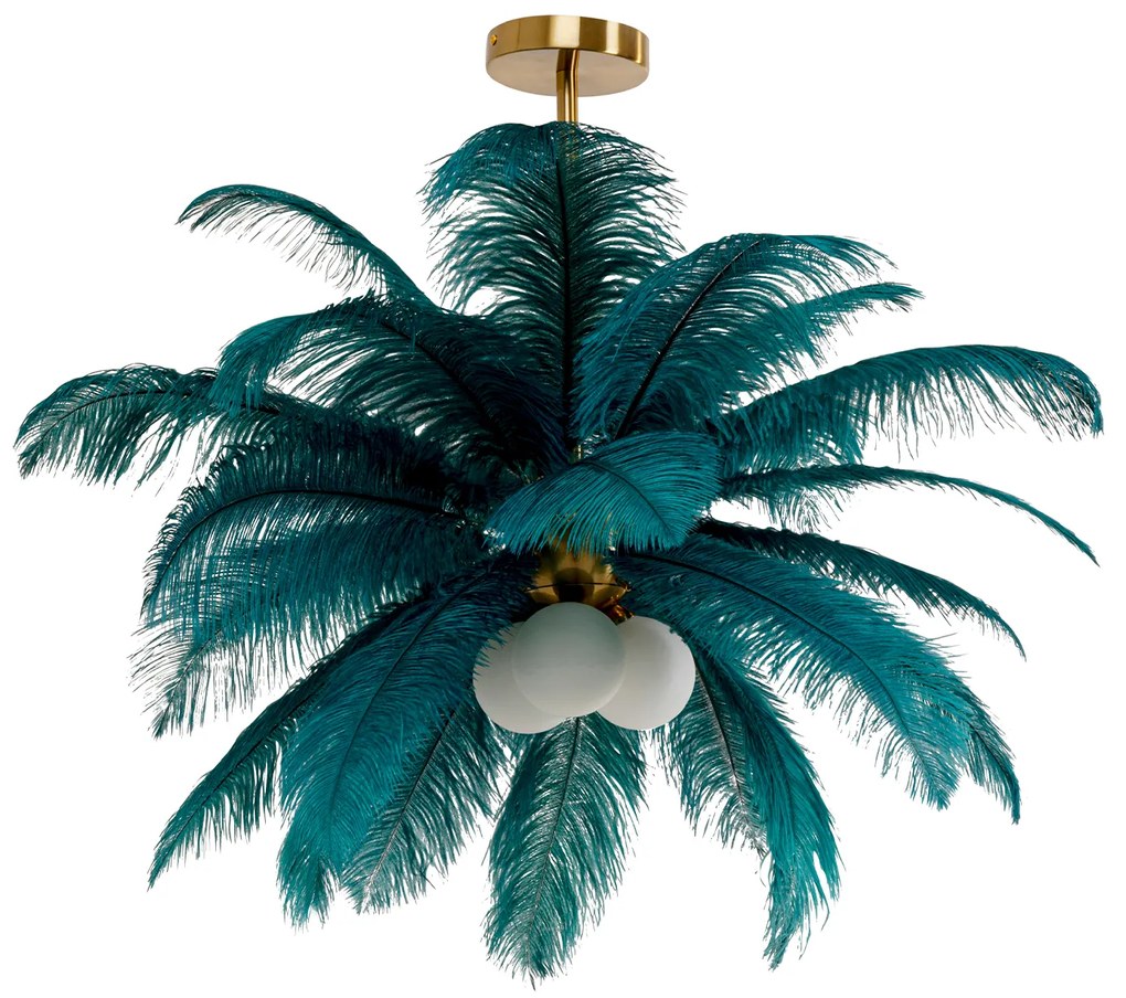 Feather Palm závesná lampa Ø87 cm zelená