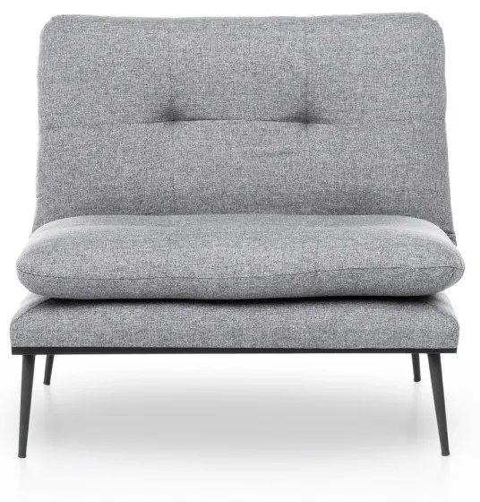 Rozkladacie kreslo Martin sivé