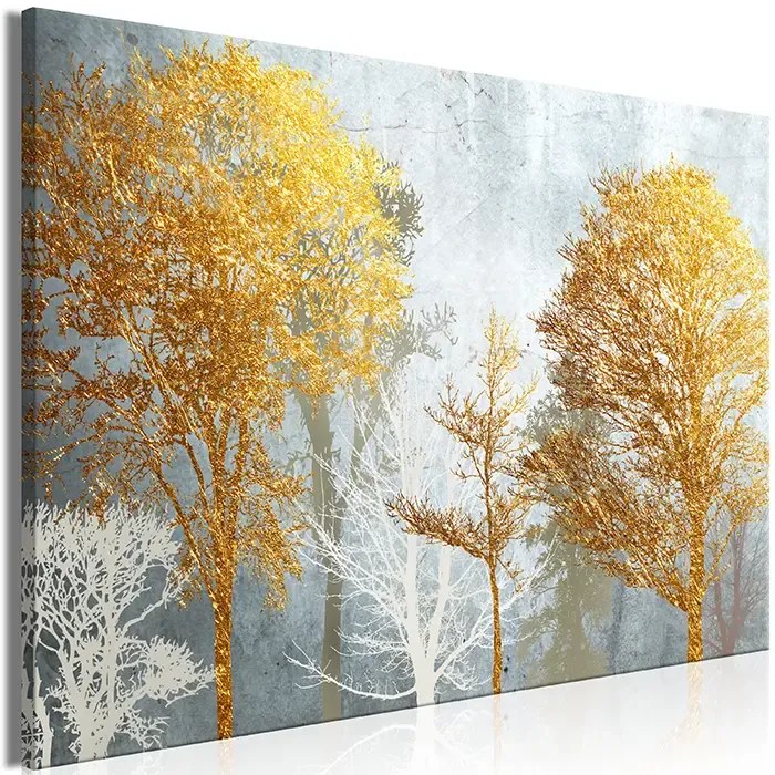 Artgeist Obraz - Hoarfrost and Gold (1 Part) Wide Veľkosť: 30x20, Verzia: Na talianskom plátne