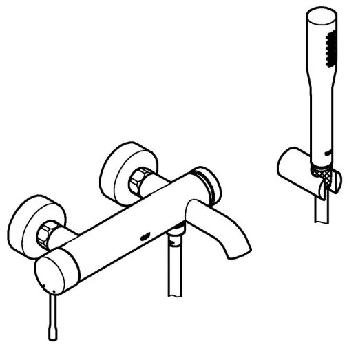 GROHE 33628001 - Vaňová batéria ESSENCE DN 15, lesklý chróm