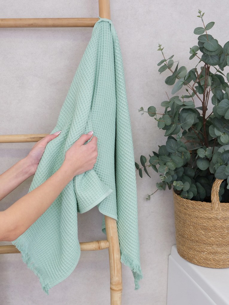 Vaflový uterák 30 × 50 cm ‒ Florencia mätová