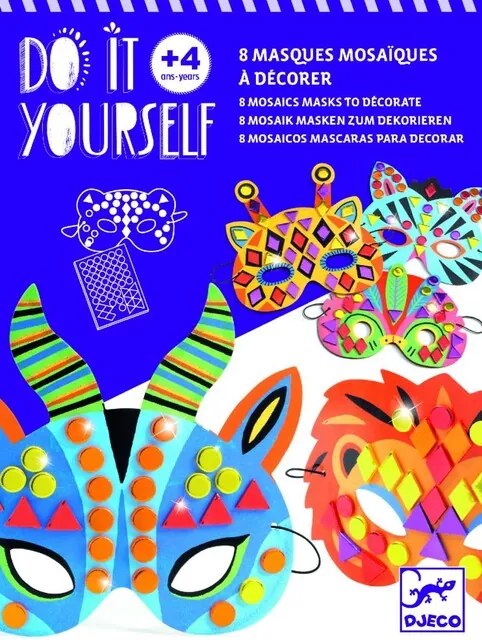 Djeco DIY Vyrob si sám: Masky Zvieratá z džungle
