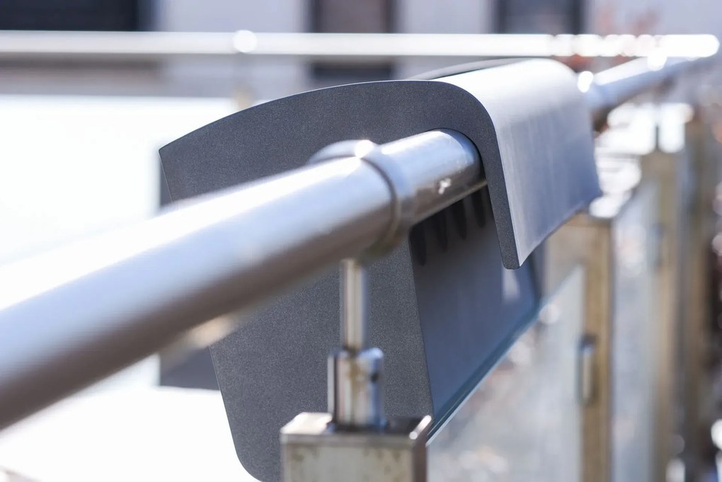 Balkónový hrantík BALKONA CLASSICO, plast, šírka 50 cm, antracit