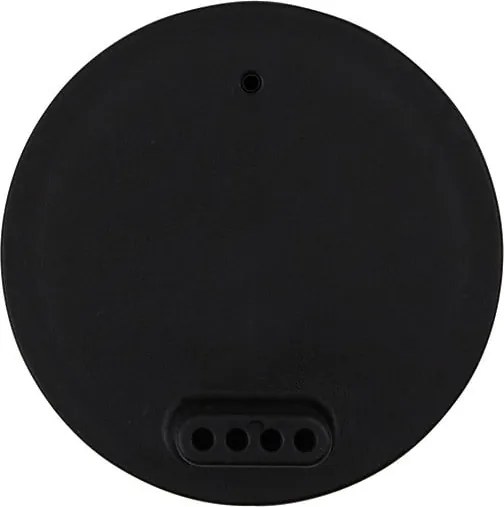 Čierne viečko pre detský hrnček Design Letters, 7 cm