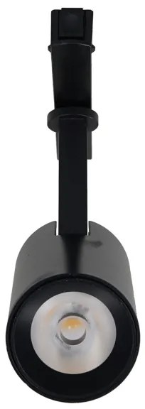 LED Bodové svietidlo do lištového systému MAGNETIC TRACK LED/10W/48V čierna