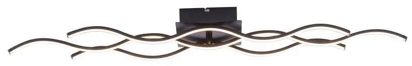 Leuchten Direkt 15166-18 - LED Prisadený luster WAWE LED/28W/230V čierna