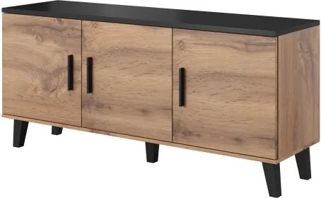 TV stolík Lotta I 150 cm dub wotan/čierny