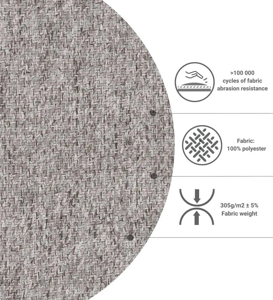 Svetlohnedá čalúnená jednolôžková posteľ 90x200 cm Scala – Maison de Rêve