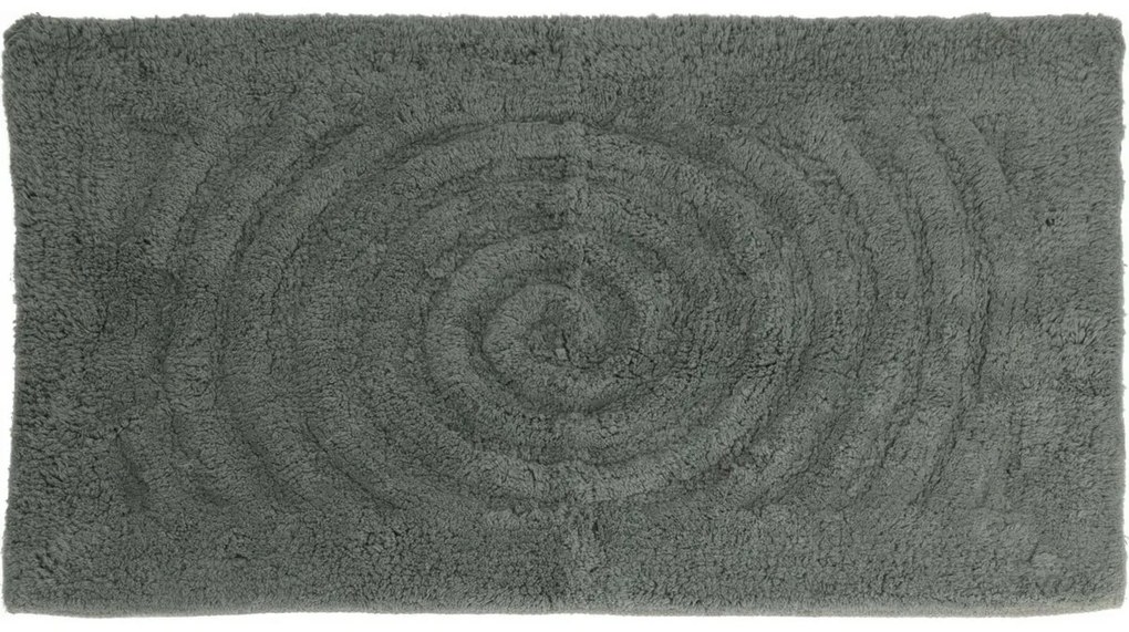 Kúpeľňová predložka Circle sivozelená, 45 x 75 cm