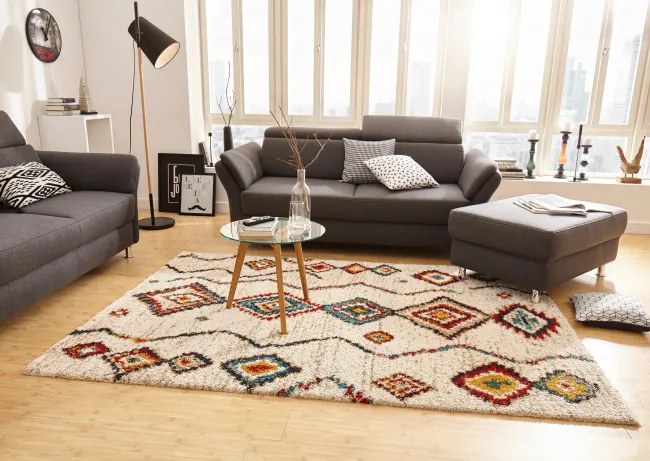 Koberec Hanse Home Nomadic Geometric krémový