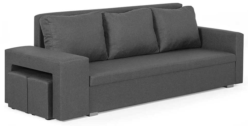 Trojmiestna pohovka s funkciou spania DOLAR II Světle šedá