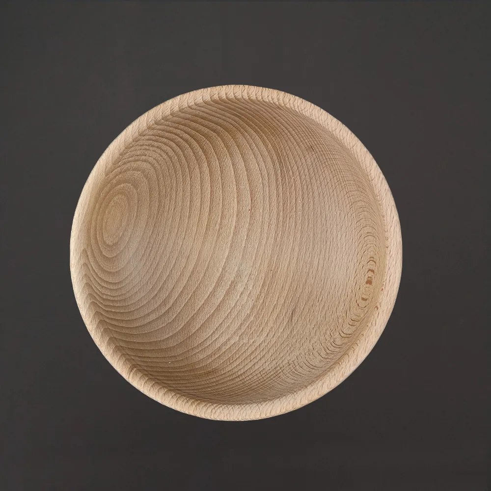 AMADEA Drevená miska guľatá, masívne drevo, 18 cm